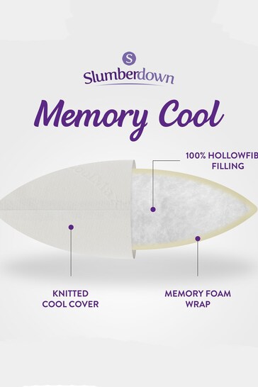 slumberdown coolmax memory foam pillow