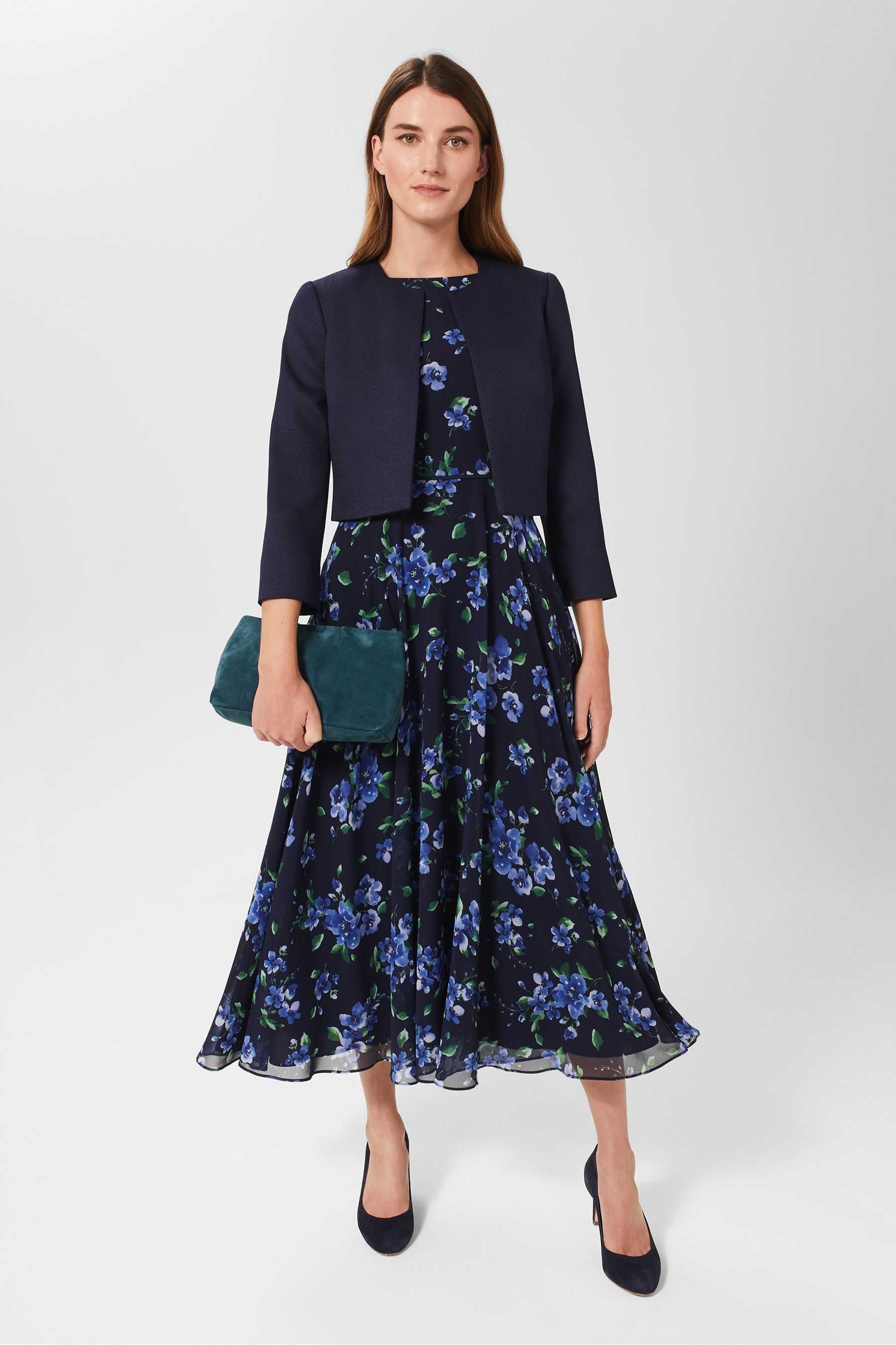 Buy Hobbs Navy Blue Elize Jacket from the Next UK online shop