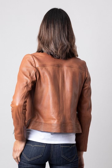 Lakeland Leather Anthorn Inca Tan Brown Leather Jacket