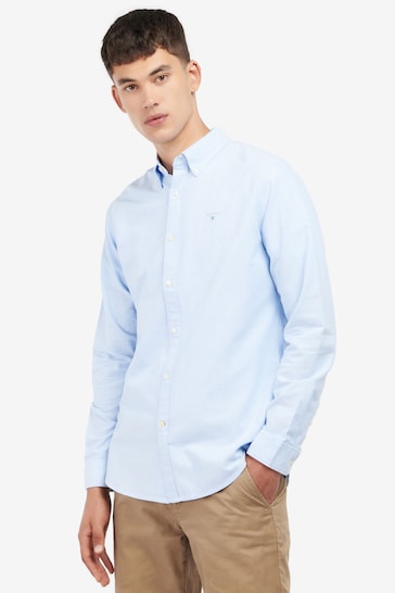 Barbour® Sky Blue Oxtown Classic Oxford Long Sleeve Cotton Shirt