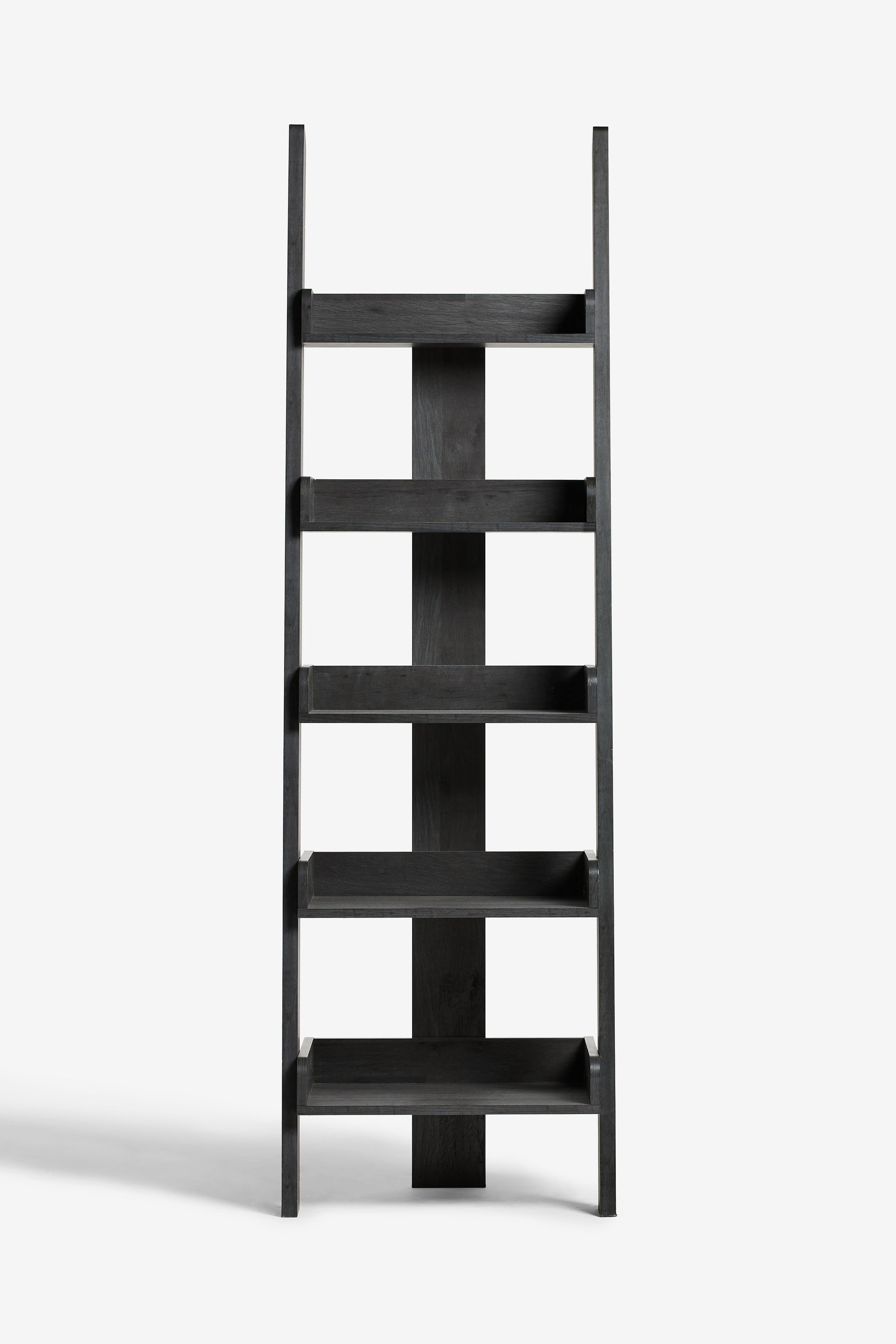 Narrow black ladder clearance shelf