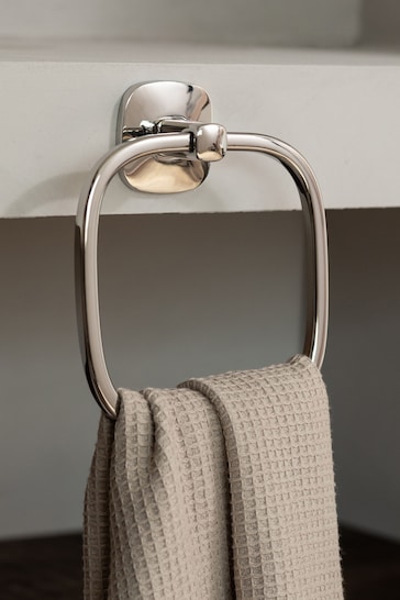 Robert Welch Silver Burford Towel Ring