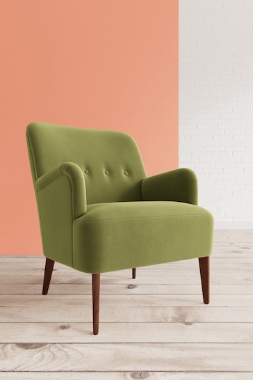 Swoon Easy Velvet Fern Green London Chair
