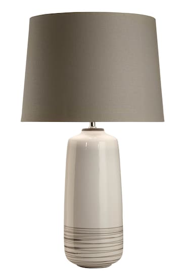 Village At Home White Moby Ceramic Table Lamp