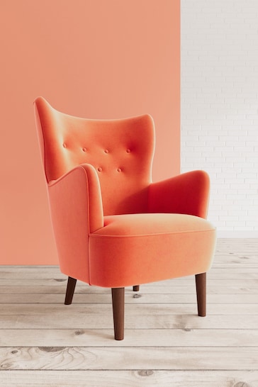 Swoon Easy Velvet Burnt Orange Ludwig Chair