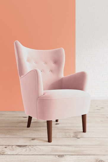 Swoon Easy Velvet Blush Pink Ludwig Chair