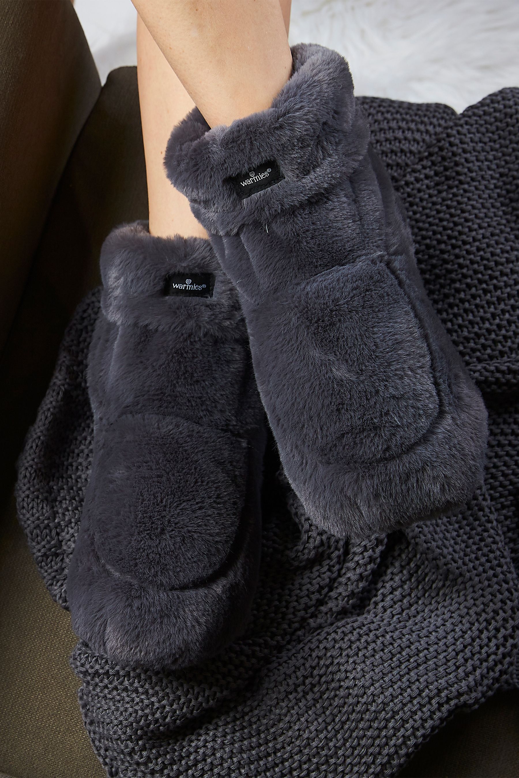 Warmies Damen Hausschuhe – Mikrowellengeeignet, Mit Lavendel, Für Größe UK 3–8, Wärmend & Entspannend