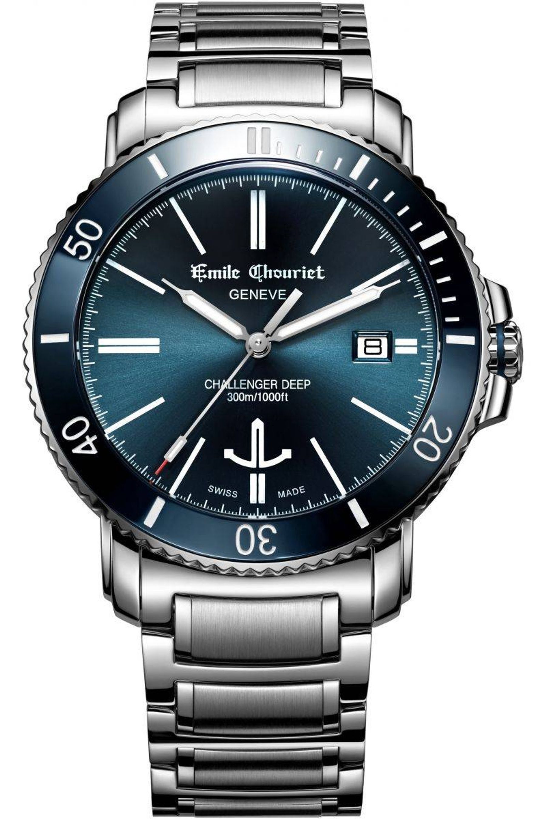 Buy Emile Chouriet Gents Blue Challenger Deep Challenger Watch