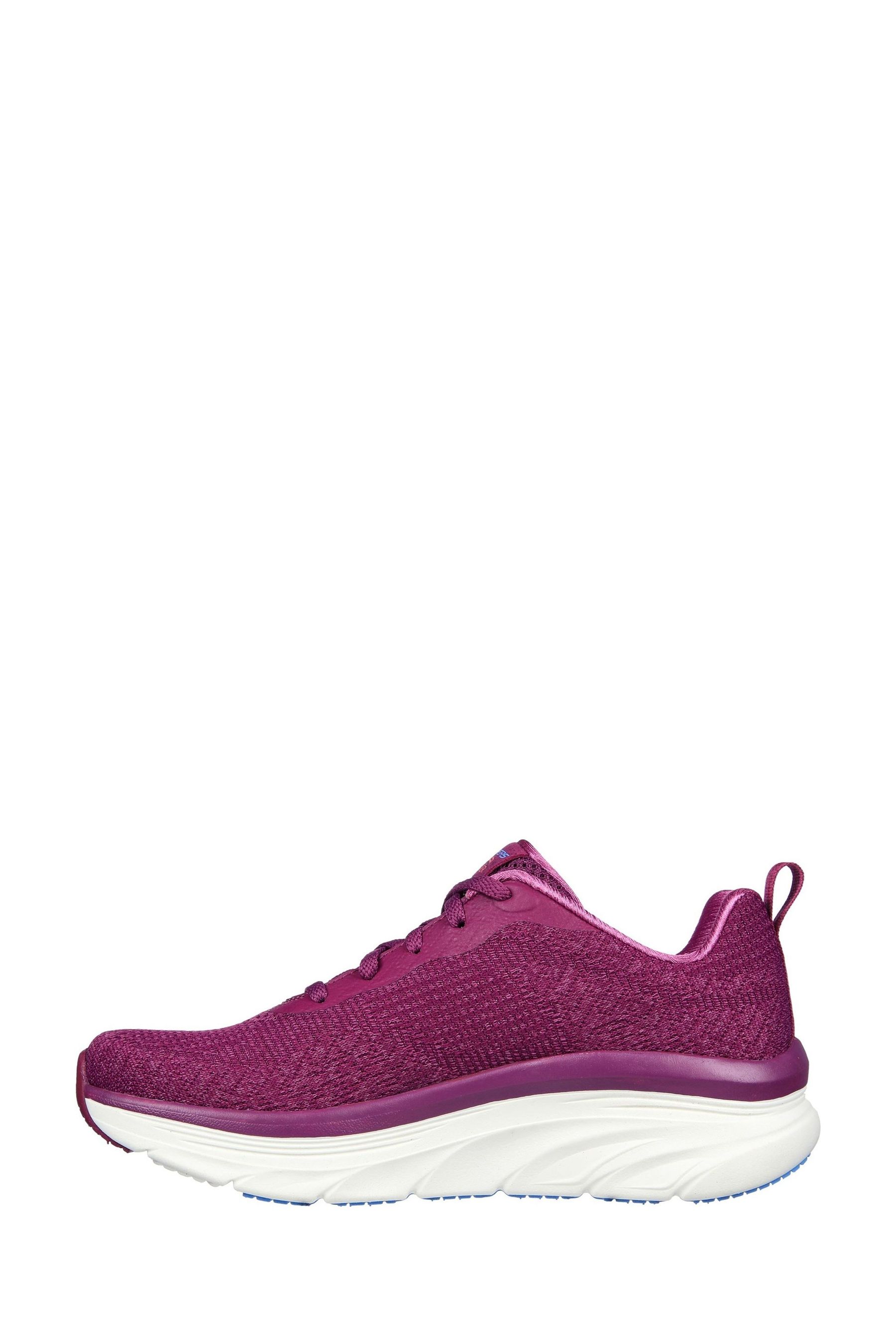 Buy Skechers Purple D Lux Walker Daily Beauty Womens Trainers from