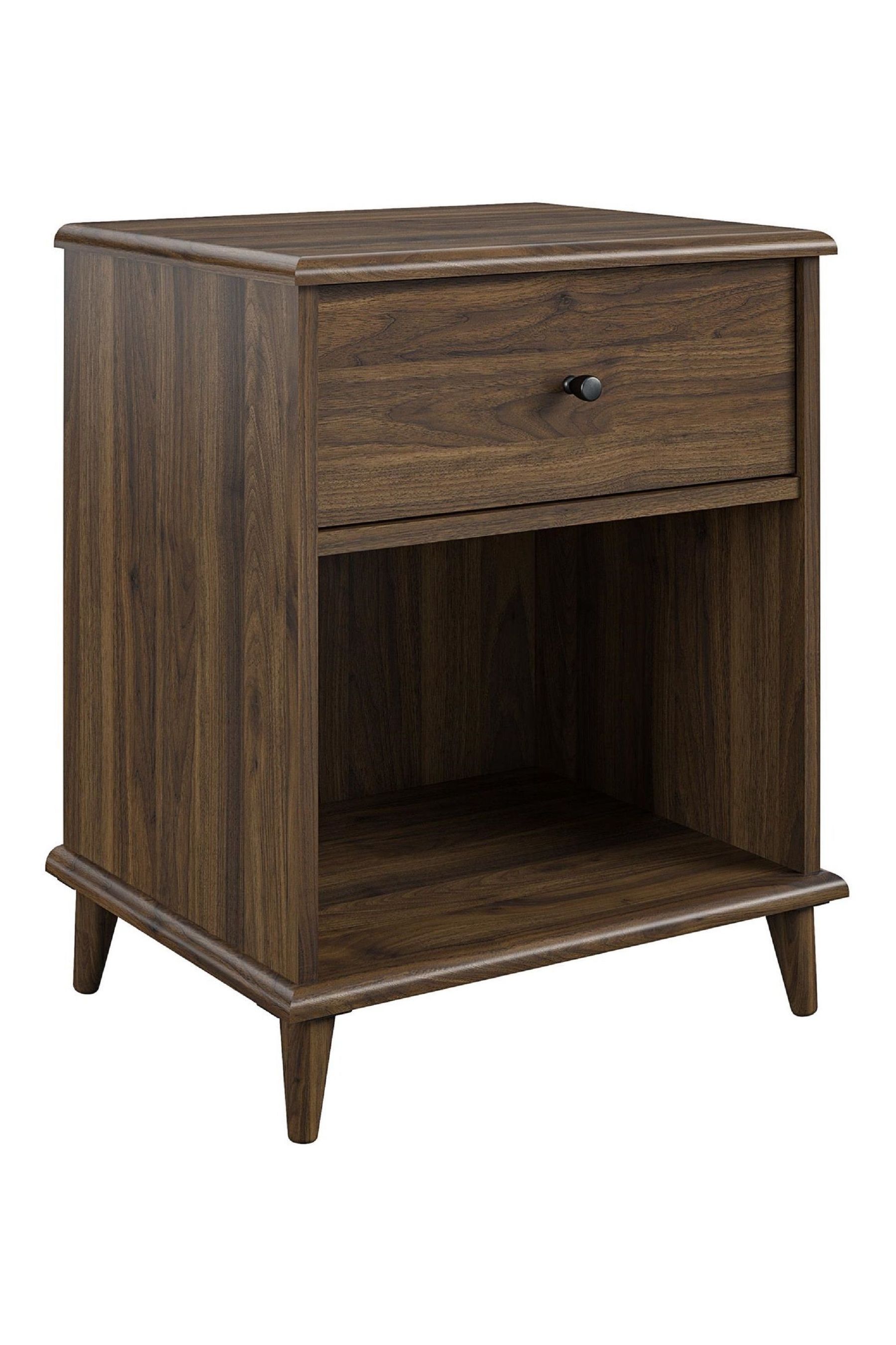 Walnut shop brown nightstand