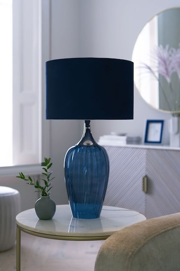 Blue Hampton Table Lamp