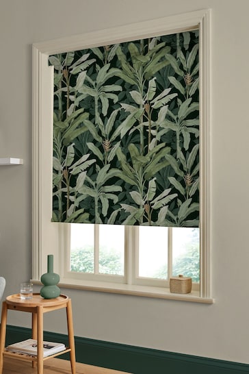 Graham & Brown Emerald Green Borneo Made to Measure Roller Blind