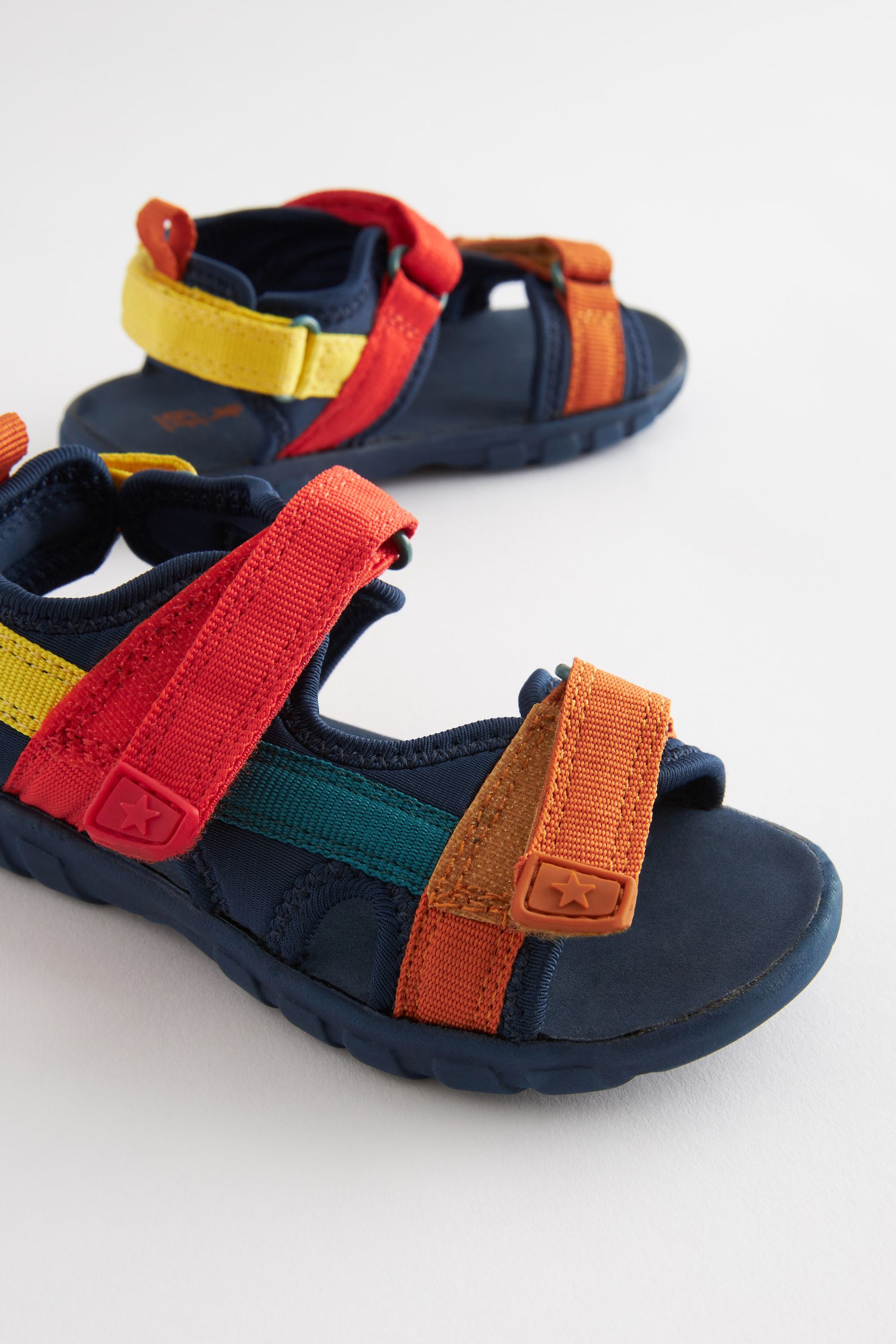 Colourblock Standard Fit F Lightweight Touch Fastening Adjustable Strap Trekker Sandals
