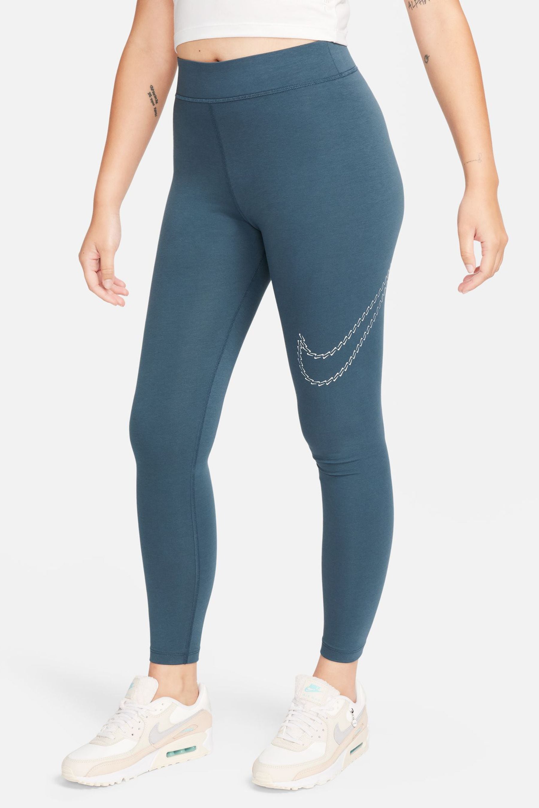 Nike leggings metallic sales