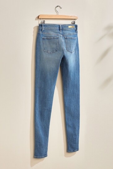 Tommy Hilfiger Mid Blue Tint Low Rise Skinny Jeans
