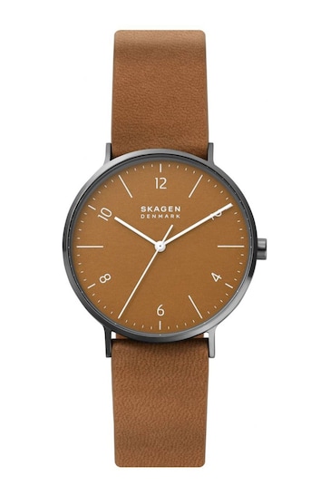 Skagen Gents Aaren Brown Naturals Watch