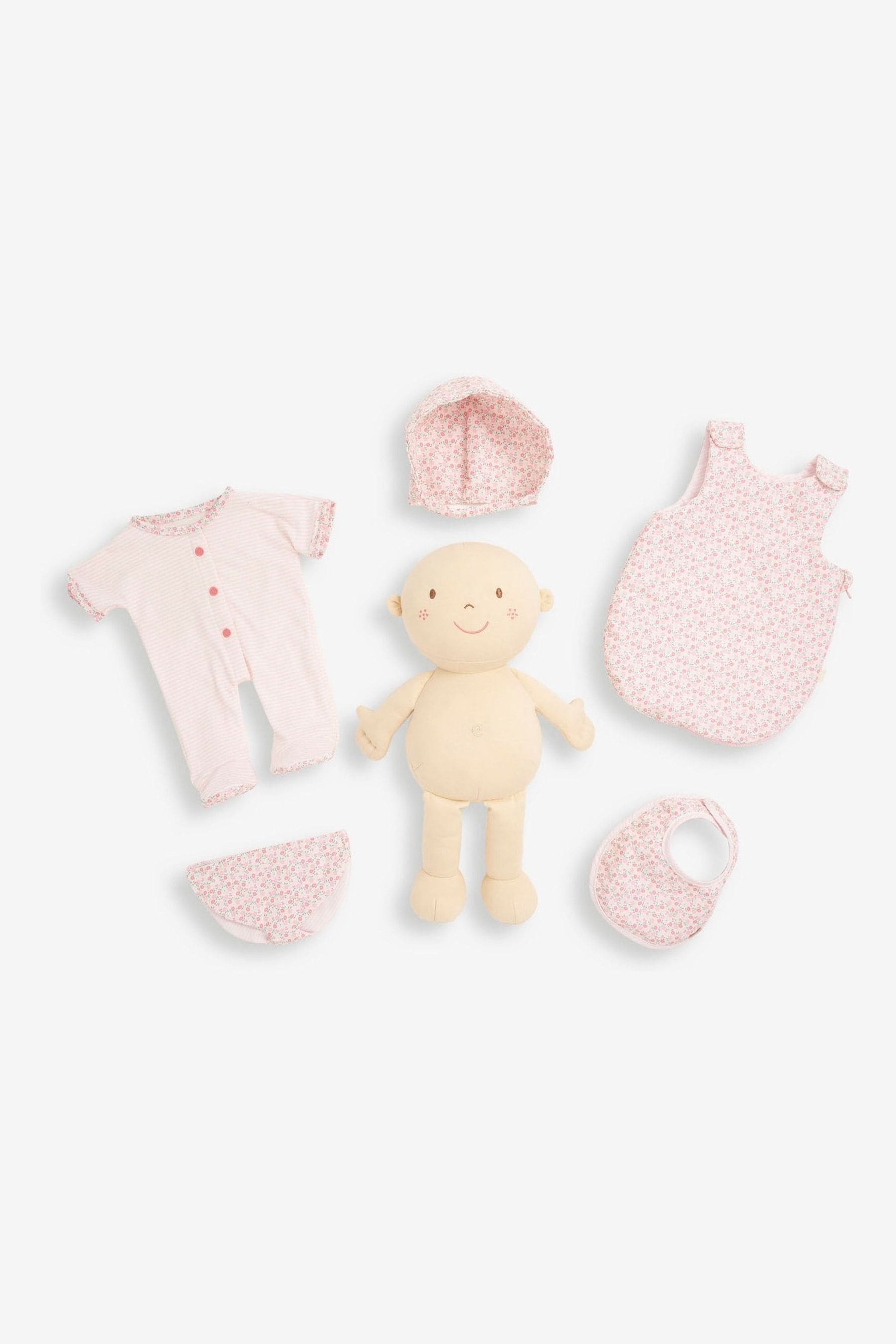 Buy JoJo Maman B b Pink Rosie Baby Doll Set from the Next UK