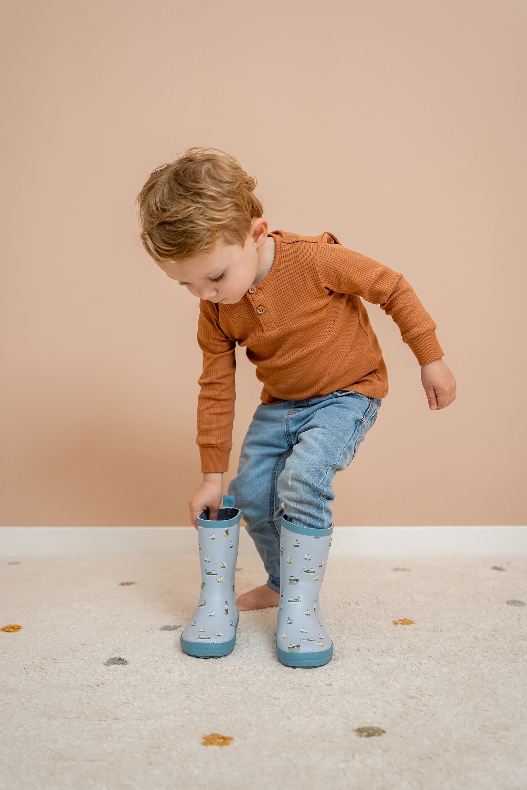Little Dutch Blue Rainboots Sailors Bay 24 25