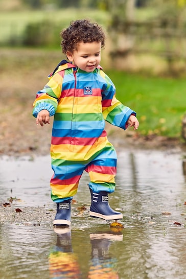 JoJo Maman Bébé Multi Rainbow Waterproof All-In-One