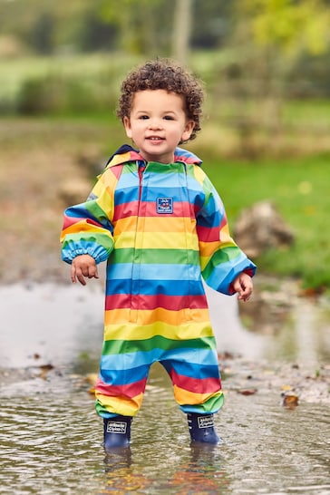 JoJo Maman Bébé Multi Rainbow Waterproof All-In-One