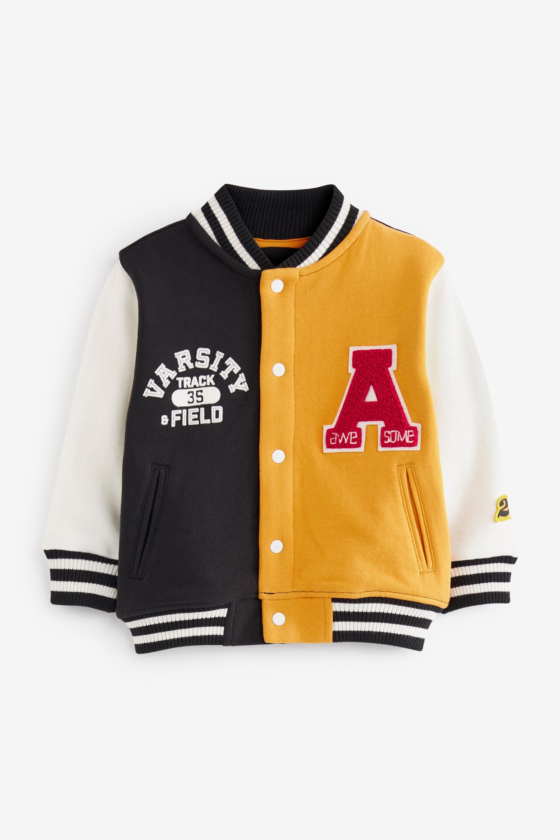 Buy Yellow Black Letterman Jacket 3mths 7yrs from the Next UK