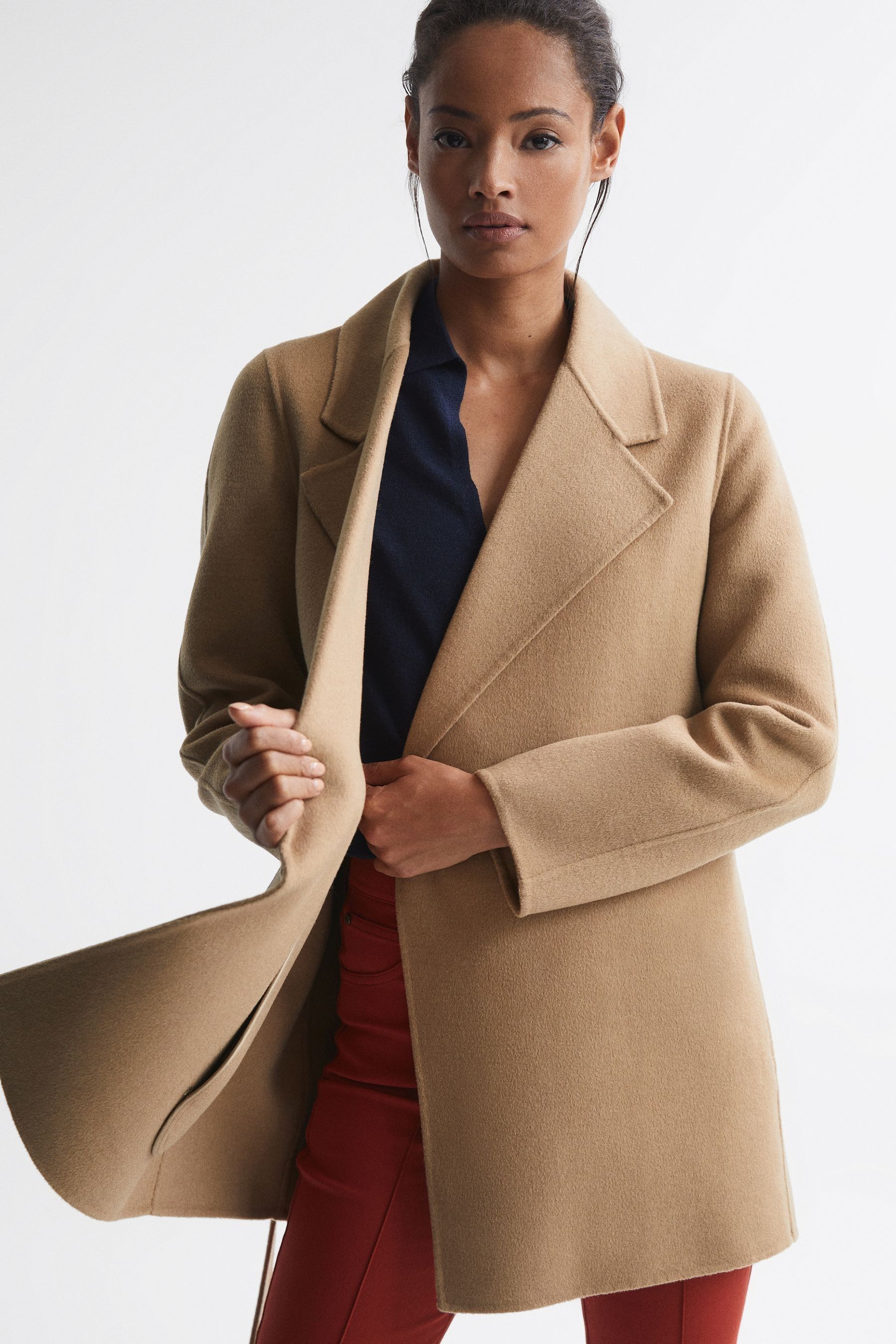 Short wool top coat ladies