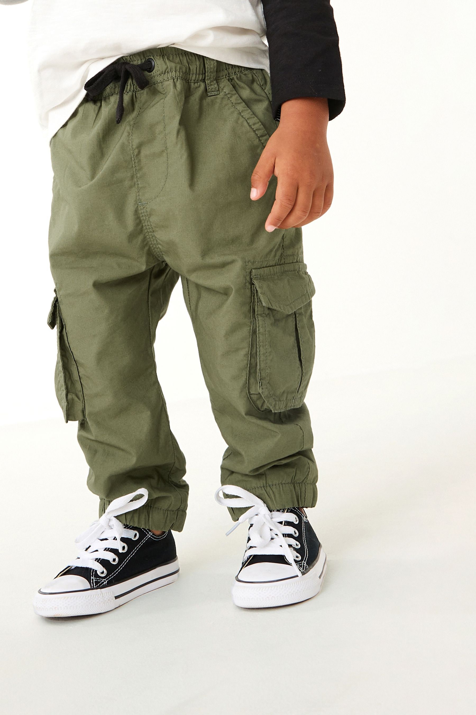 Buy Khaki Green Lined Cargo Trousers 3mths 7yrs from the Next UK