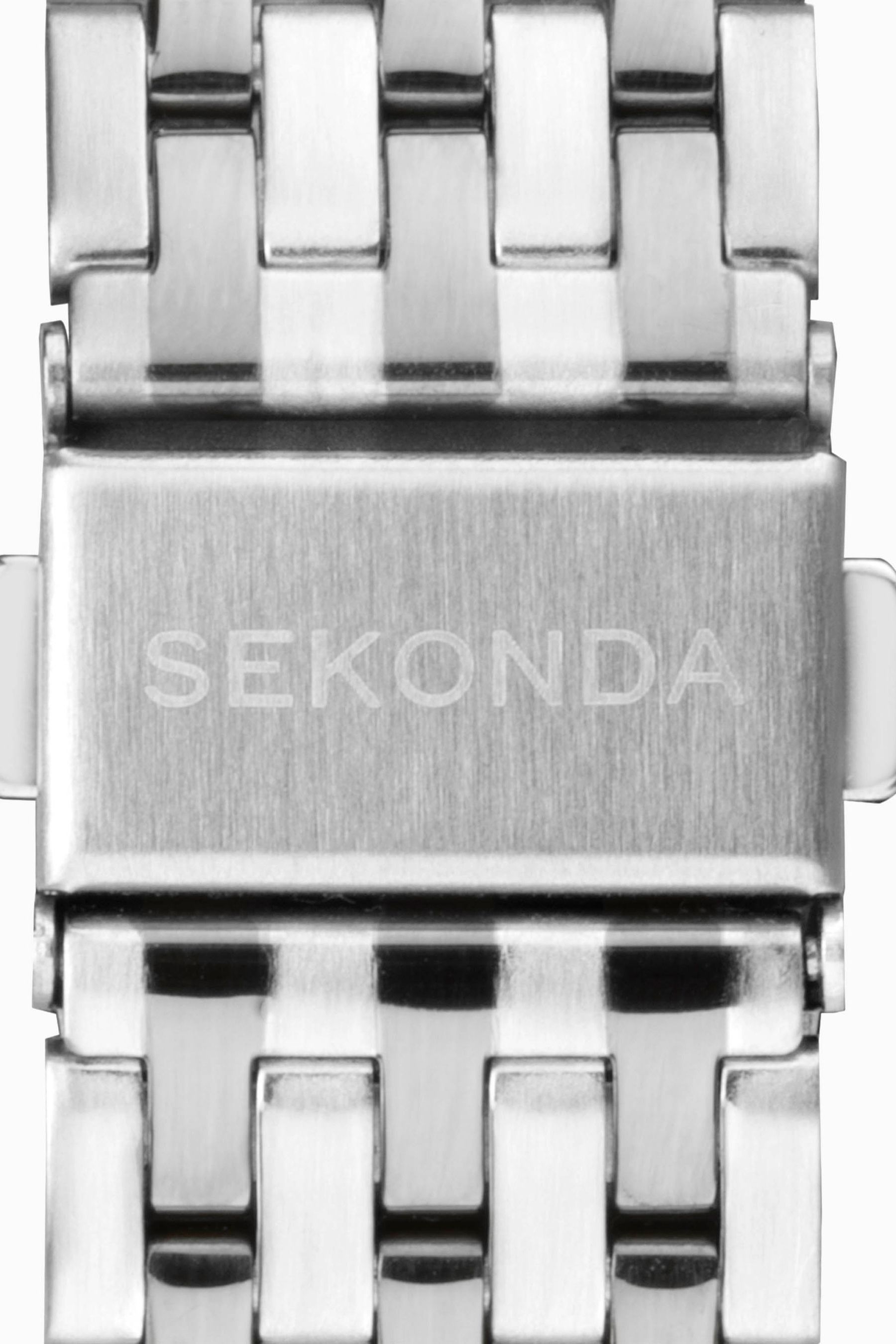 Mens silver top watch band