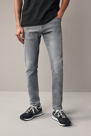 Light Grey Skinny Comfort Stretch Jeans