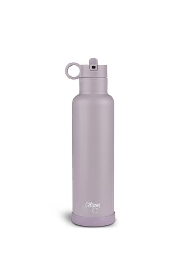 Citron Insulated Water Bottle with Extra Lid 750ml Purple