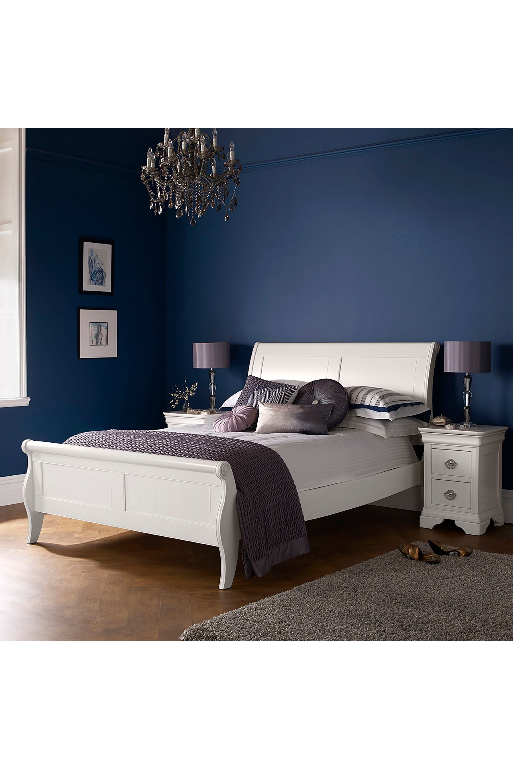 Chantilly white deals bedside table