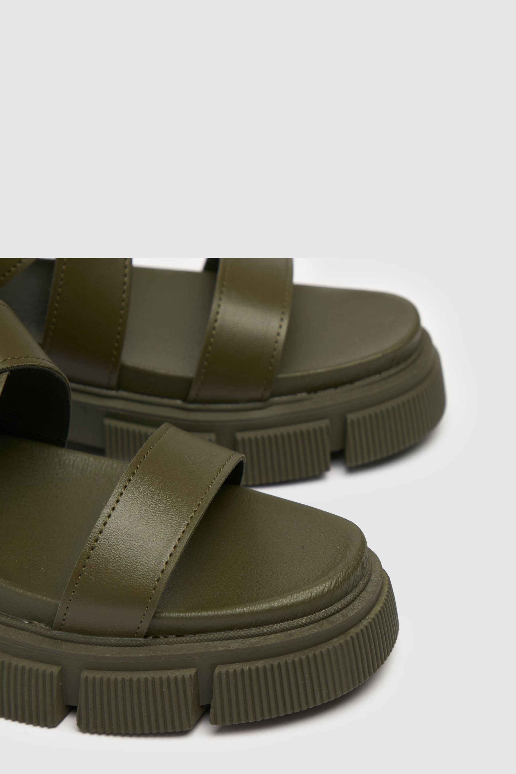 Green chunky sandals deals