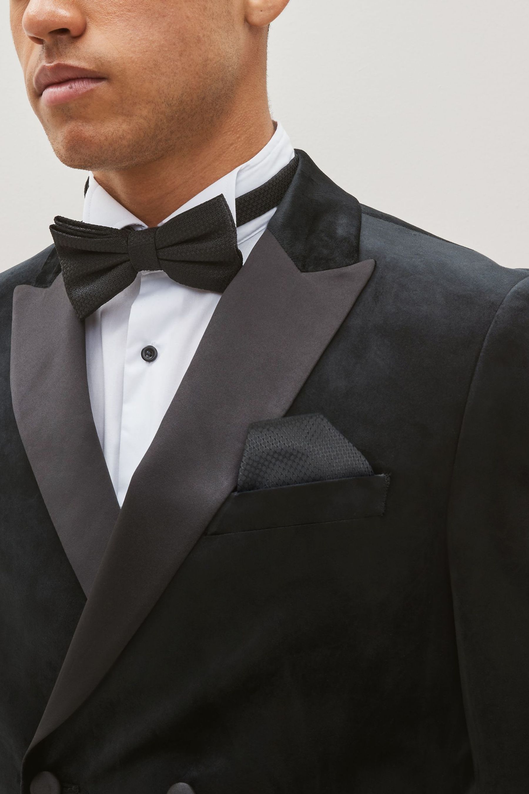 Black velvet blazer next top
