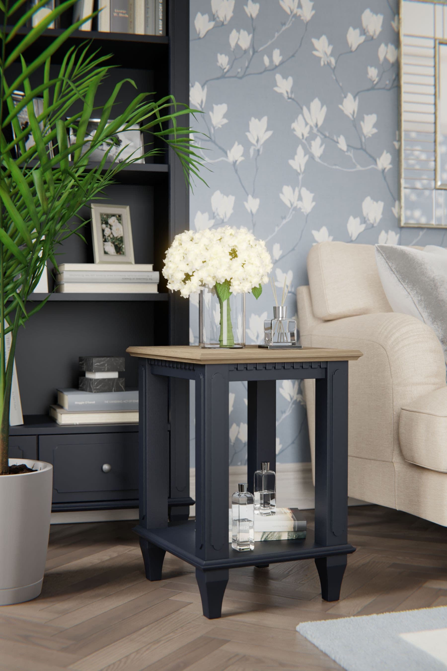 Charcoal grey end on sale tables