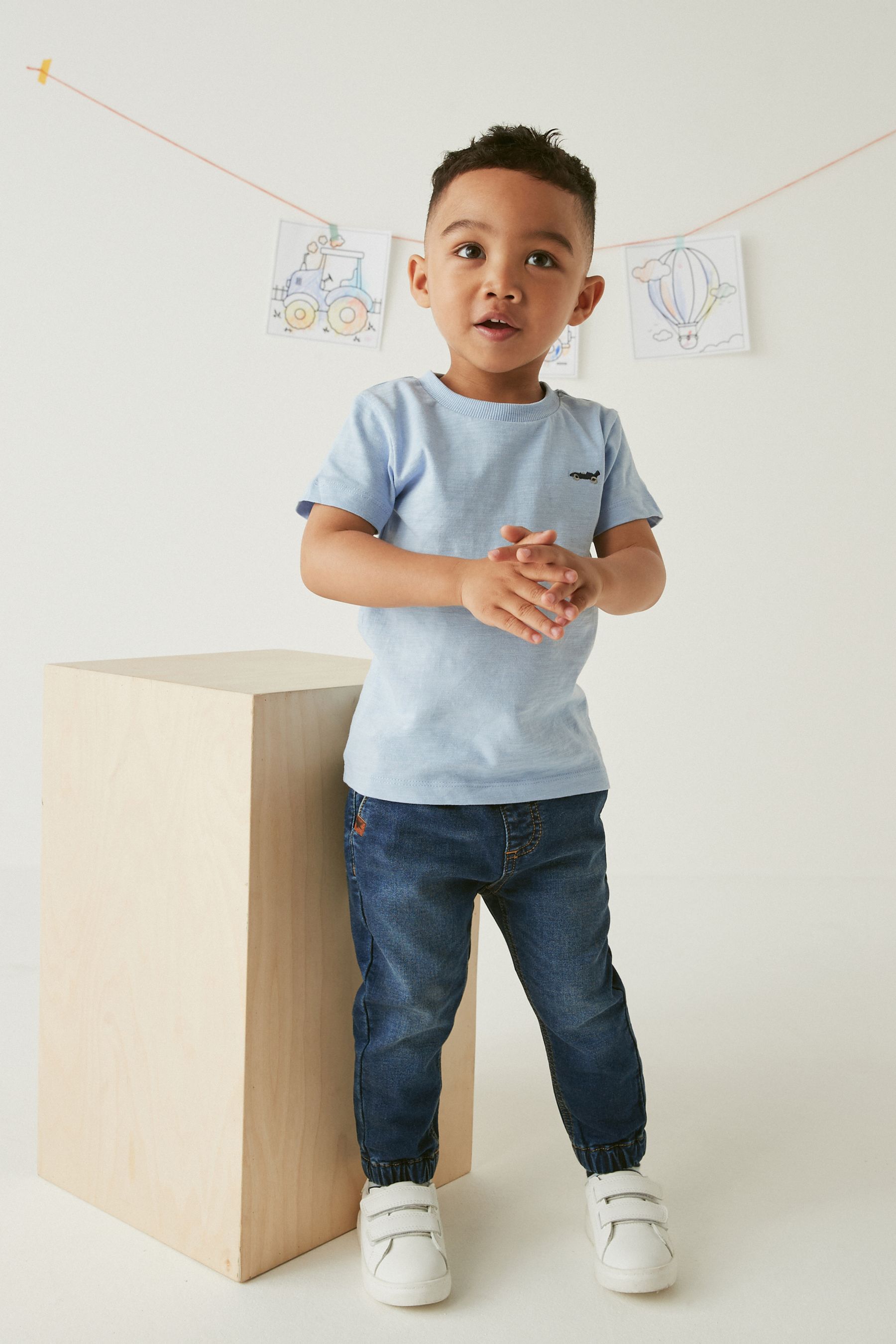 Buy Dark Wash Regular Fit Jogger Jeans With Comfort Stretch 3mths 7yrs from the Next UK online shop