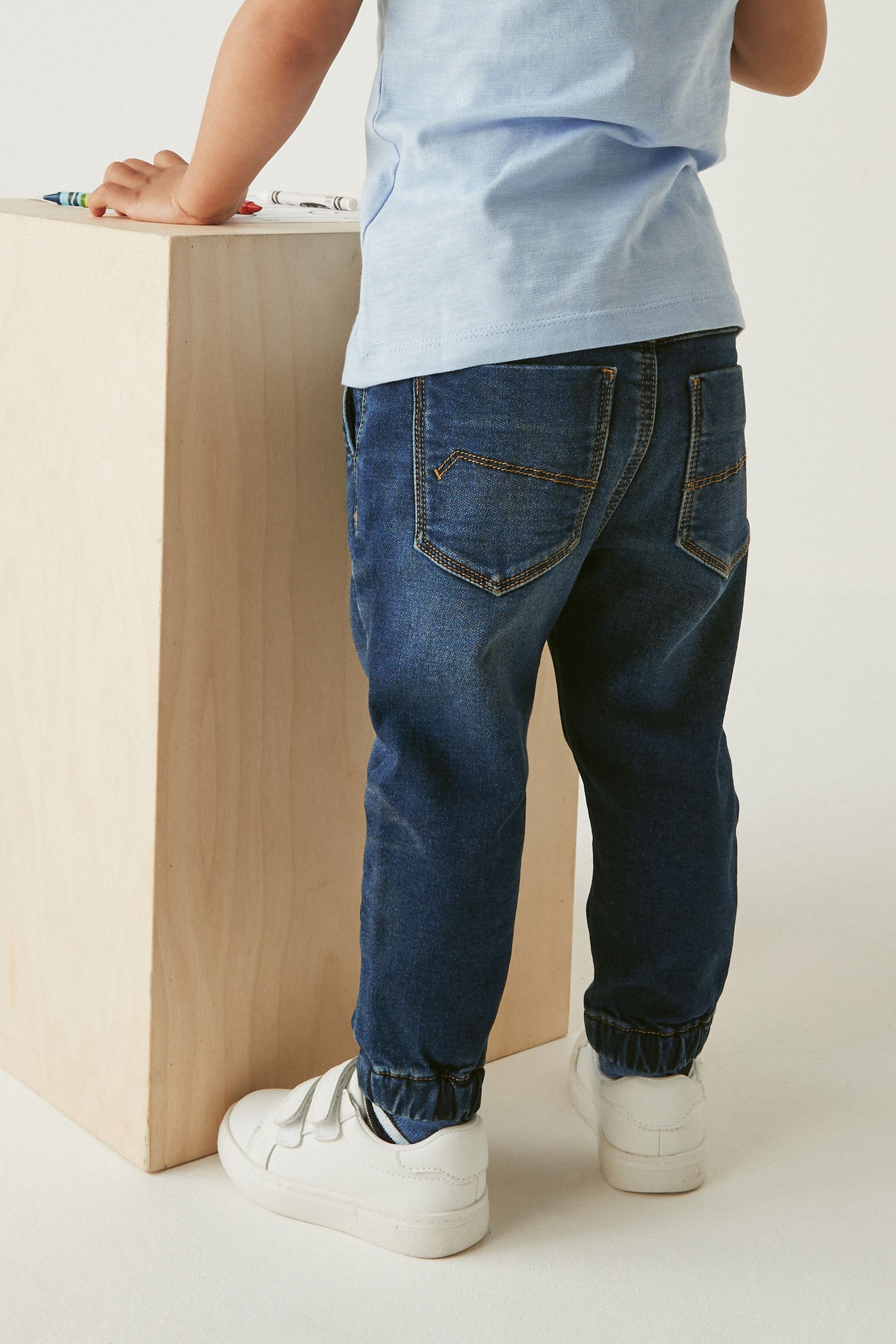 Buy Dark Wash Regular Fit Jogger Jeans With Comfort Stretch 3mths 7yrs from the Next UK online shop