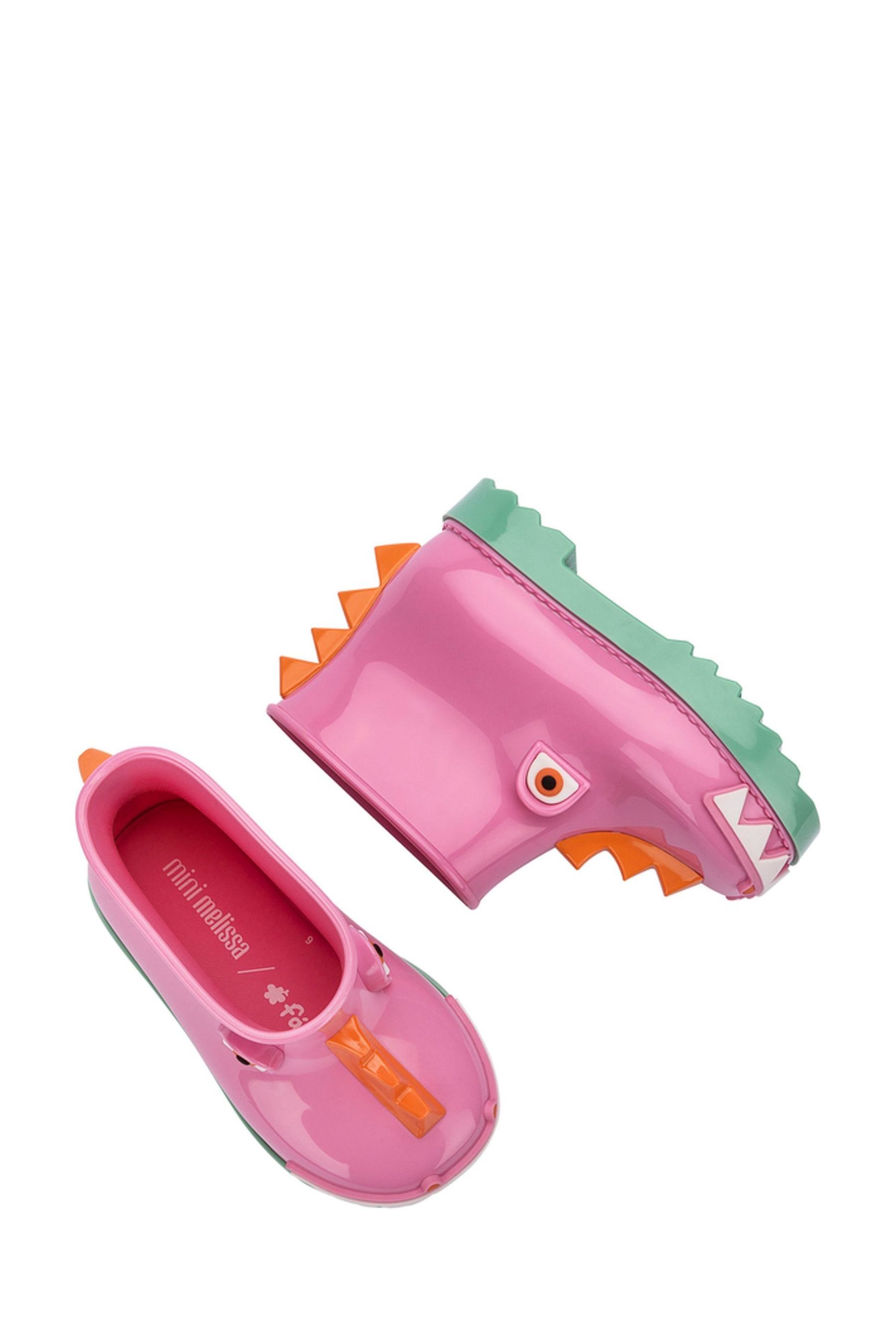 Buy Mini Melissa Pink Dinosaur Rain Boots from the Next UK online shop