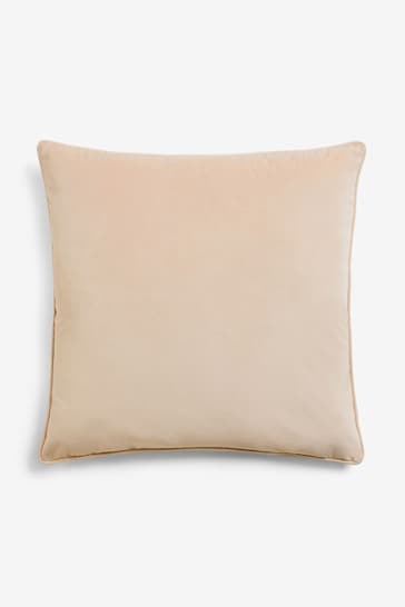 Natural 59 x 59cm Matte Velvet Cushion