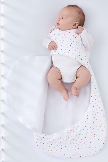 Snuz White Baby 2.5 Tog Multi Spot Sleep Bag