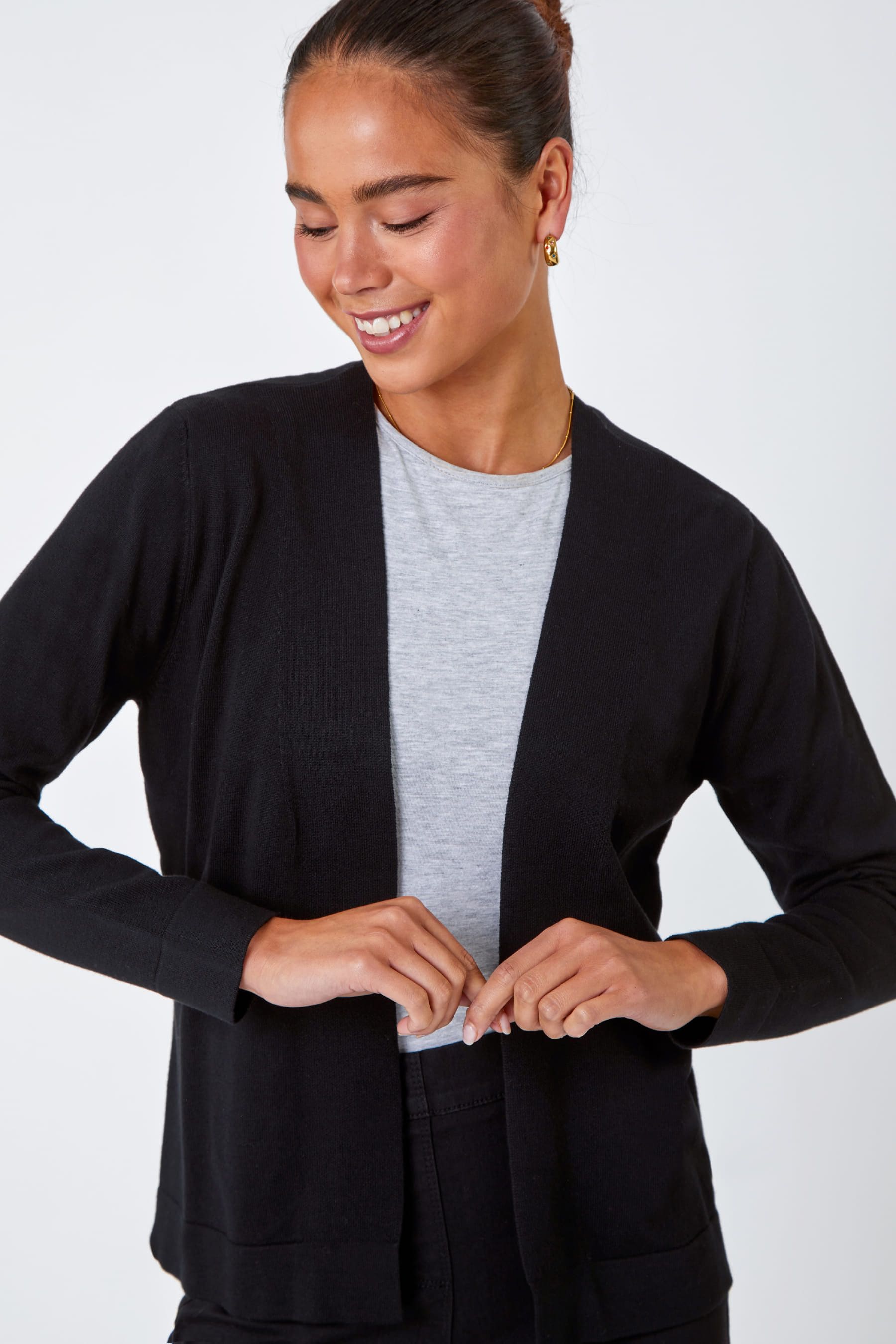 Roman black cardigan best sale