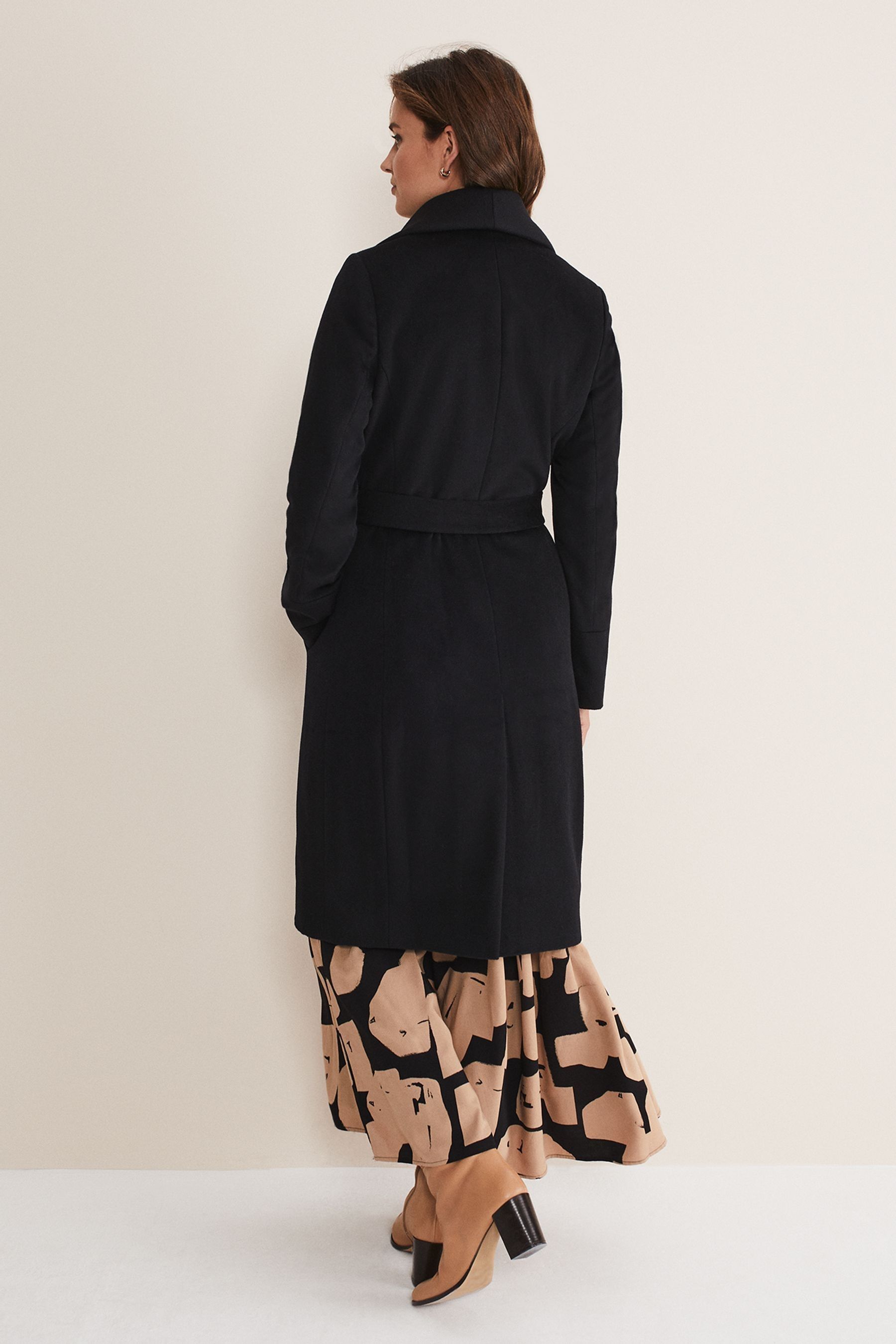 Phase eight nicci shop belted coat dark port