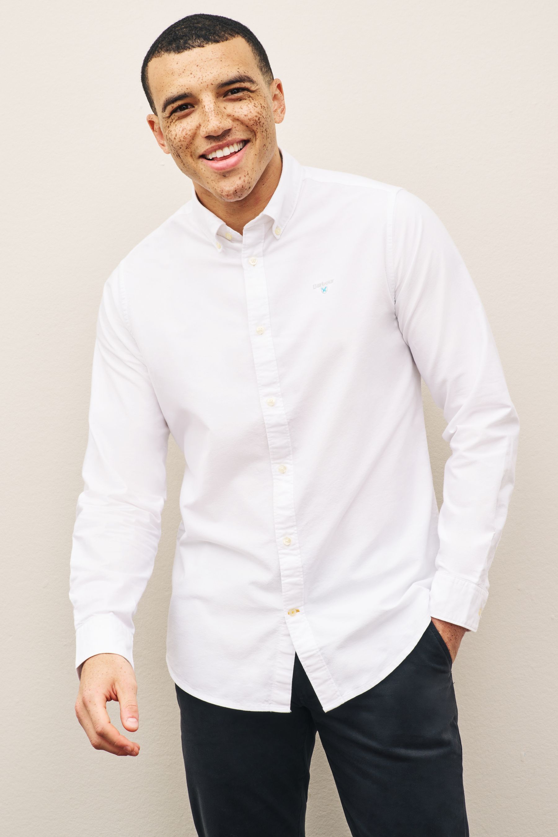 Barbour white clearance oxford shirt