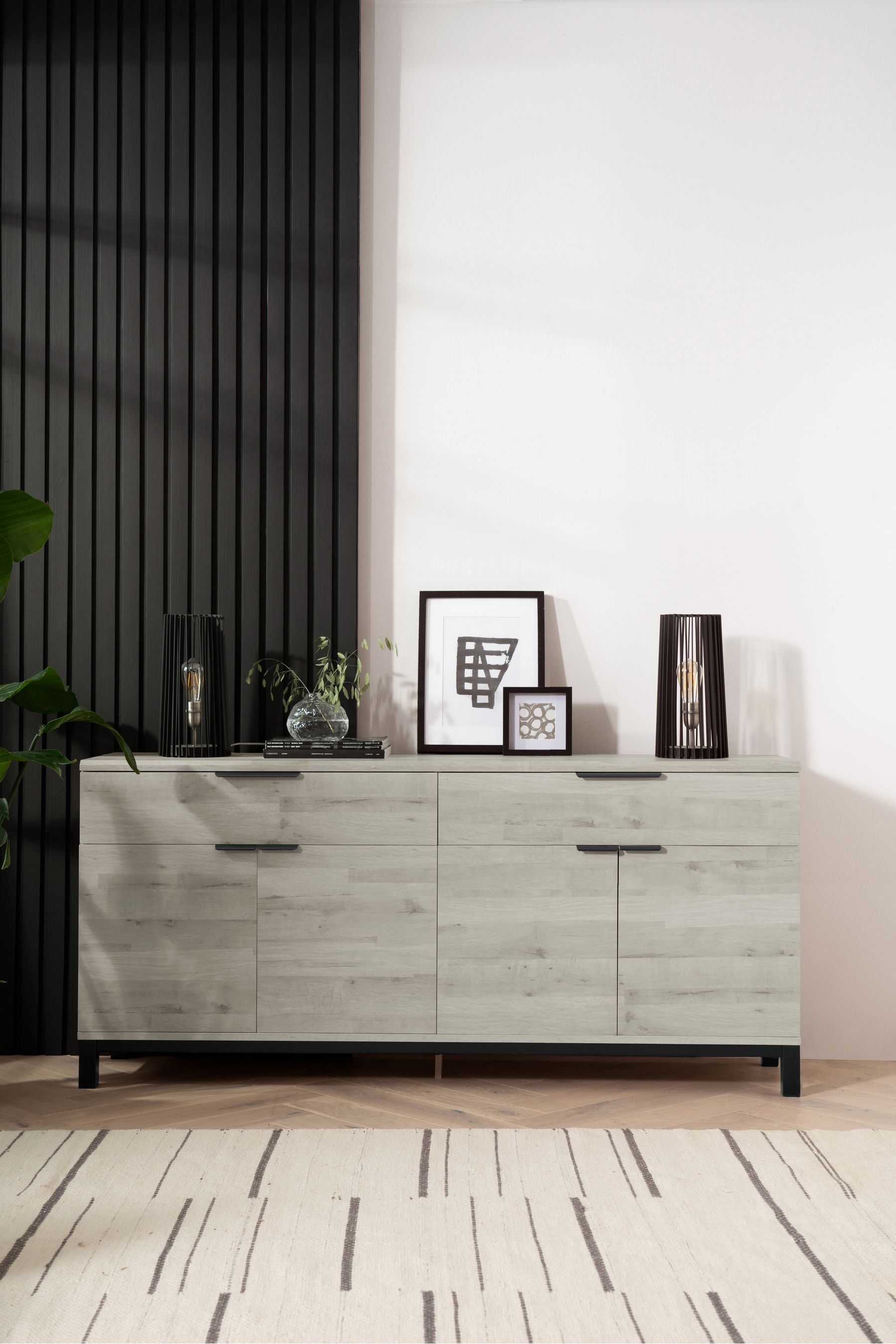 Extra large grey outlet sideboard