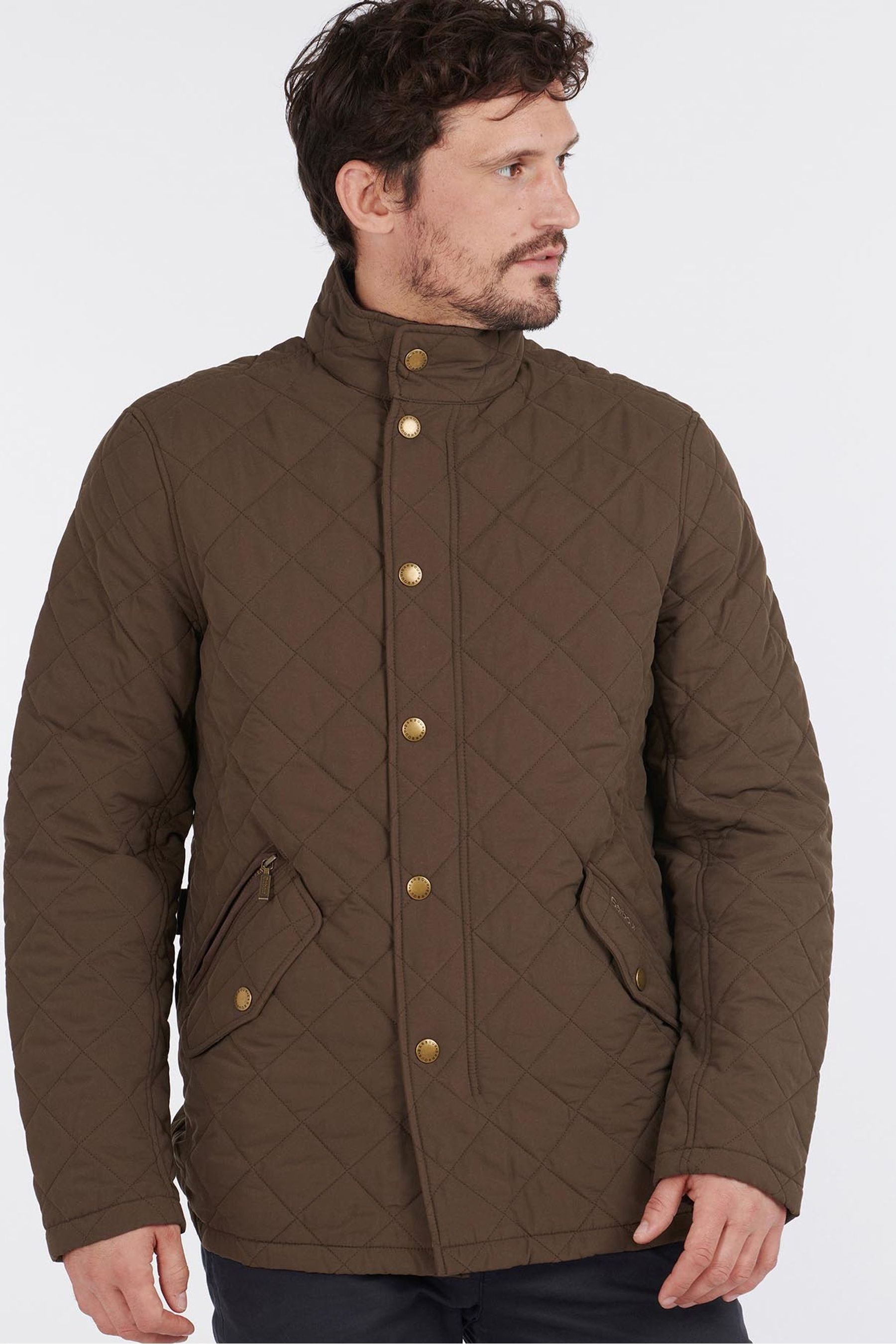 Buy Barbour Brown Shoveler Quilt Jacket from the Next UK online shop