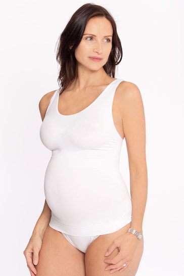 JoJo Maman Bébé White Maternity Support Vest