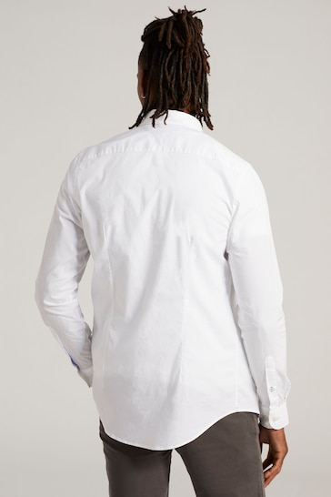 Tommy Hilfiger White Regular Fit Poplin Shirt
