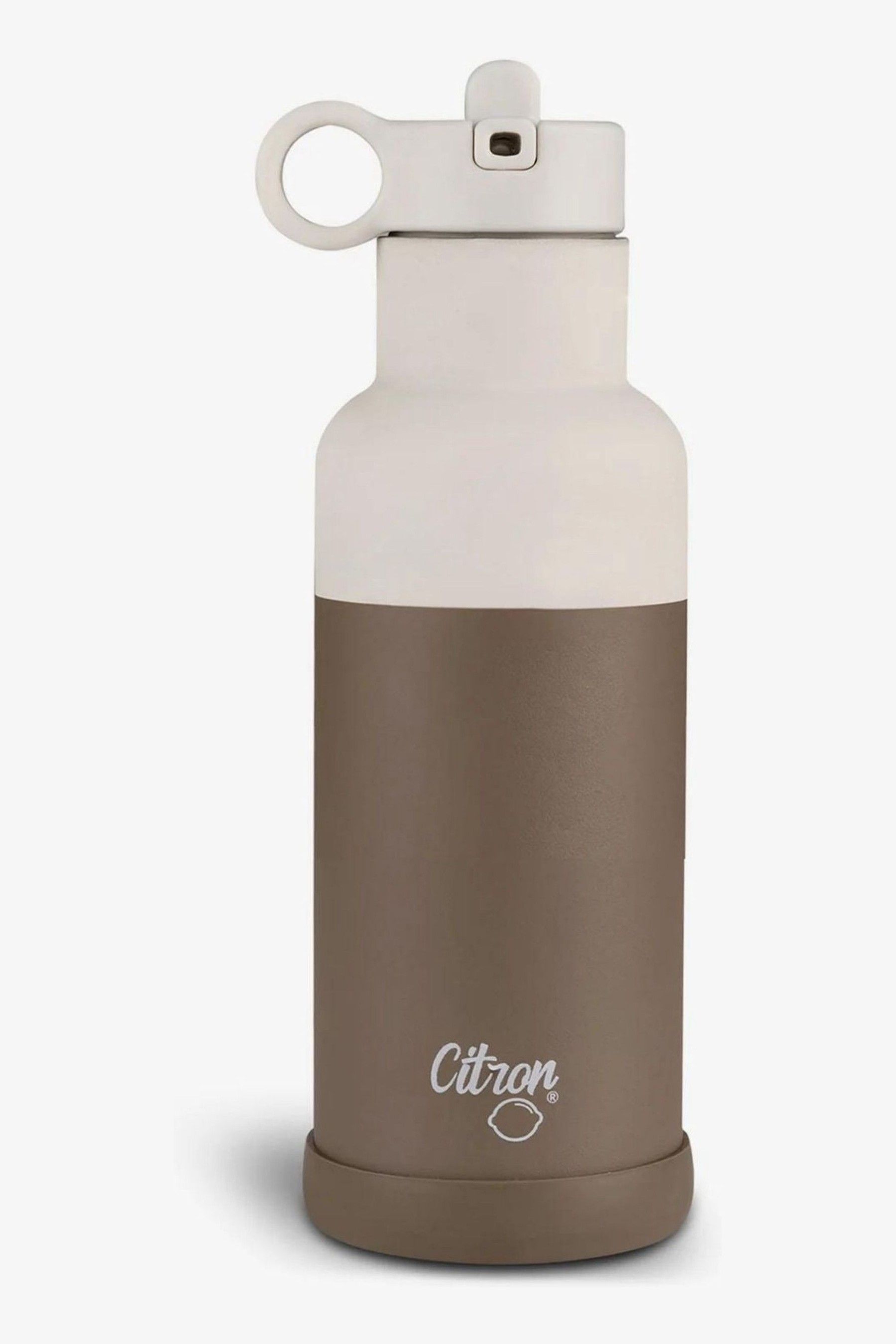 Buy Citron Insulated Water Bottle with Extra Lid 500ml Brown from the ...