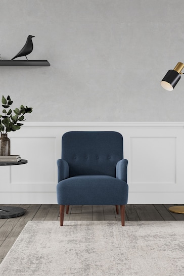 Swoon Smart Wool Indigo Blue London Chair