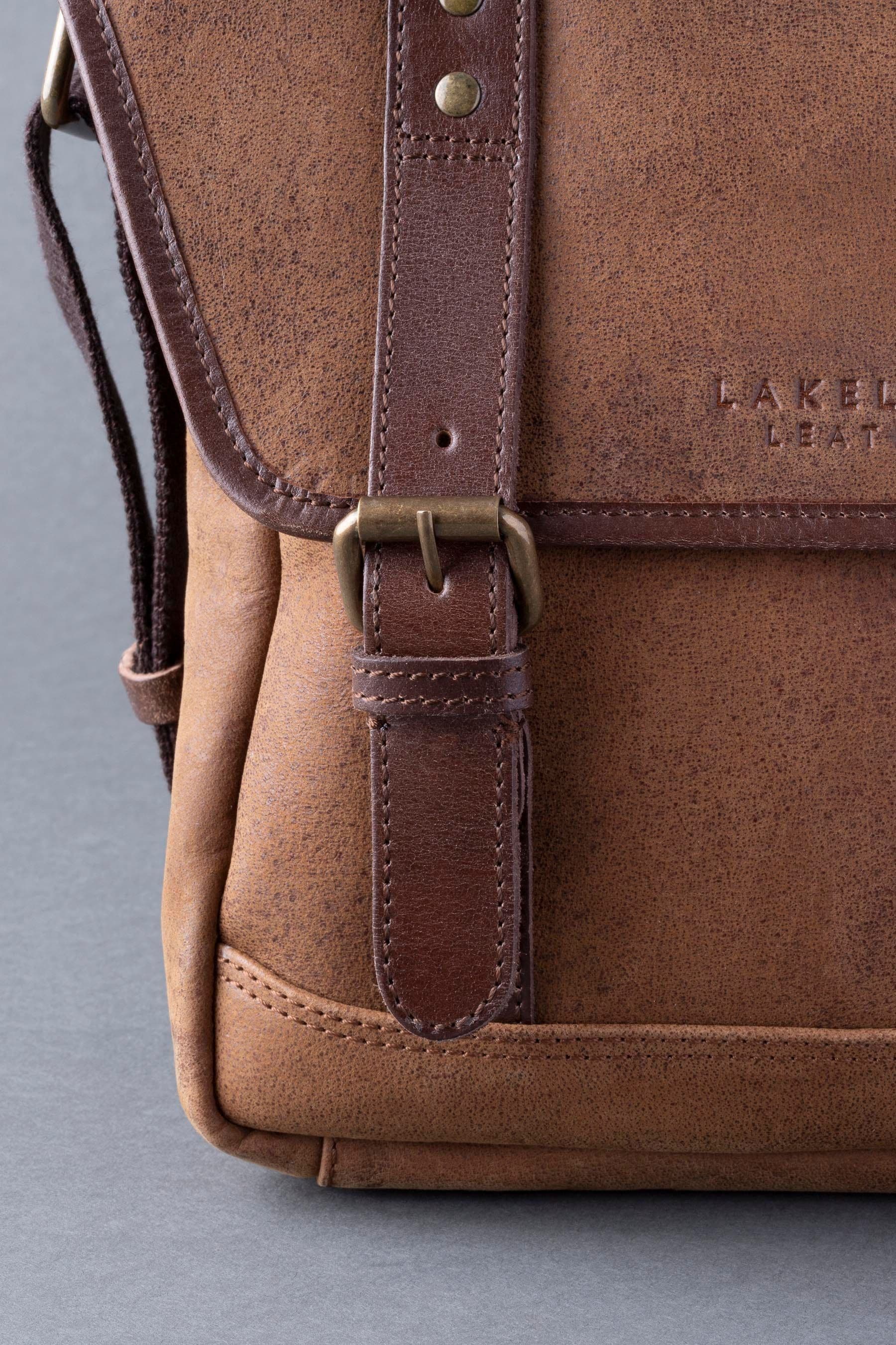 Mens leather deals reporter bag