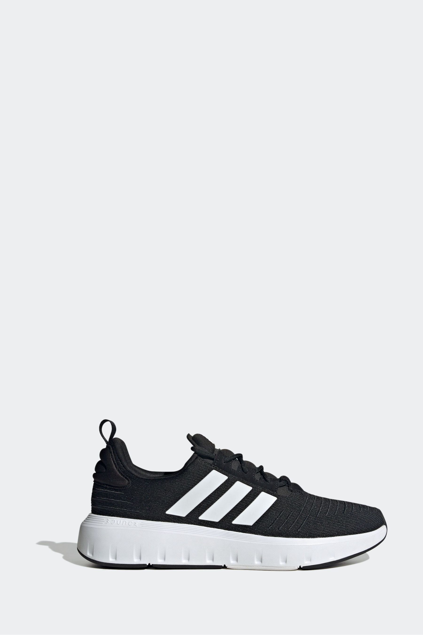 Adidas black swift run shoes top